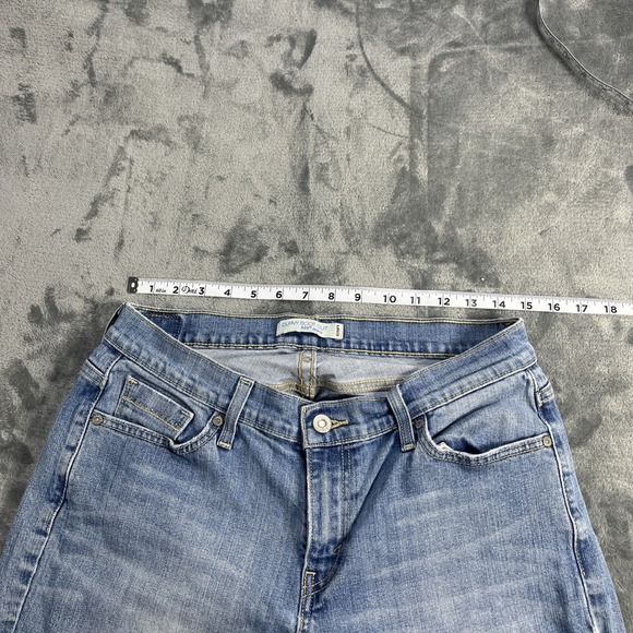Levis Jeans Womens 14 Blue 529 Curvy Bootcut Mid Rise Light Wash Stretch Denim - Picture 4 of 7